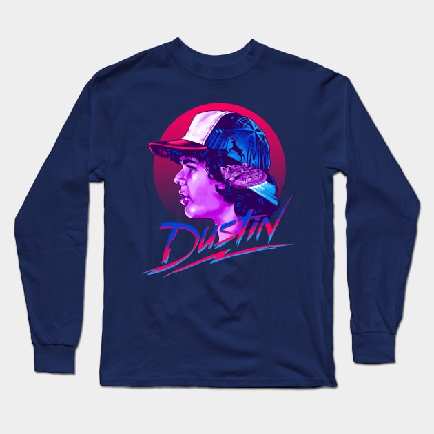 Dustin Long Sleeve T-Shirt by zerobriant